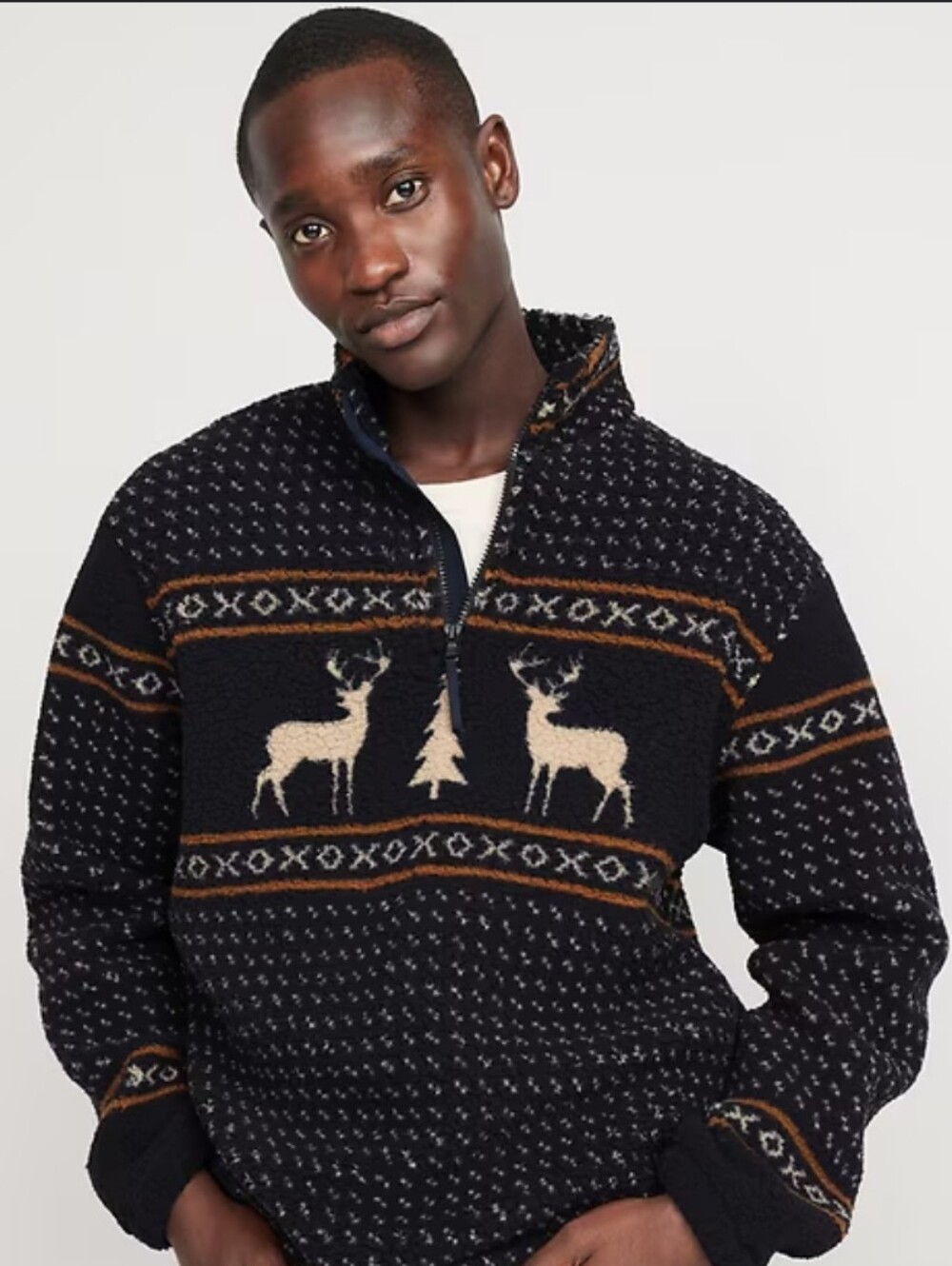 Old Navy Winter Friends 1/4 Zip Fleece XXL